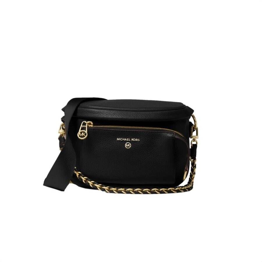 Michael Kors Michaelkors 30T0G04M6L marsupium met contrasterend relief logo , Zwart, Heren