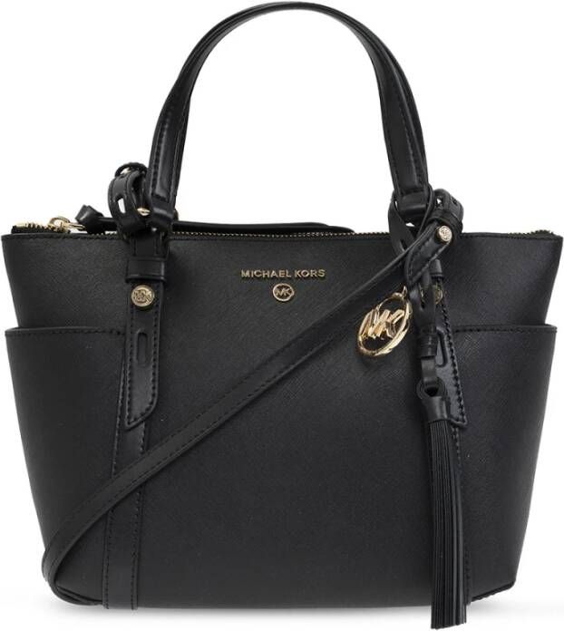 Michael Kors Sullivan Small Convertible Top Zip Tote Zwart