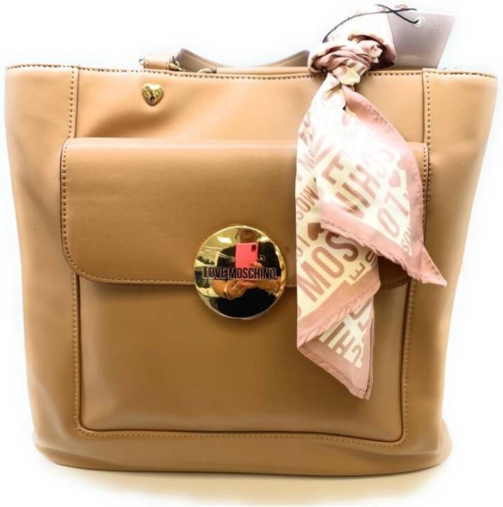 Moschino Handtassen Beige Dames