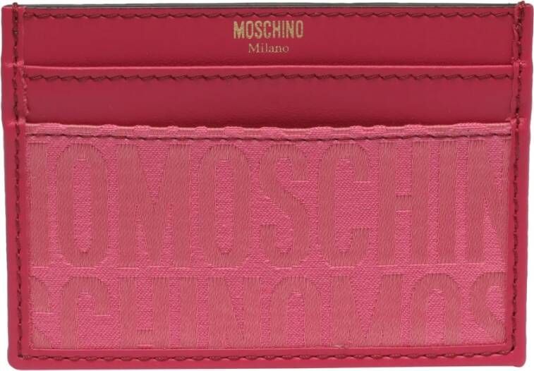 Moschino Portemonnee/kaarthouder , Roze, Heren