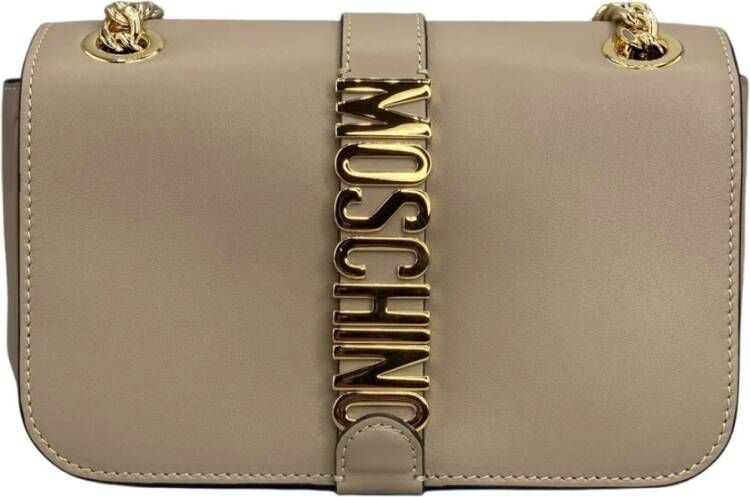 Moschino Schoudertas , Beige, Dames