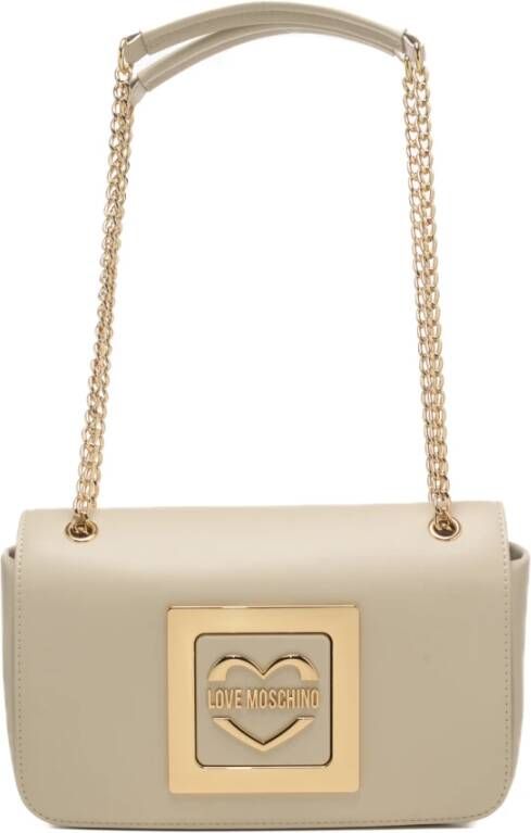 Moschino Schoudertassen Beige Dames