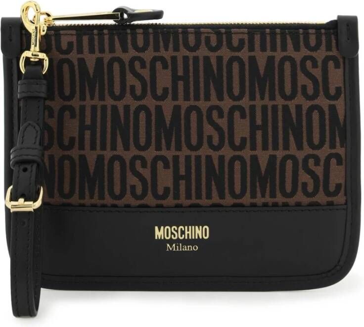Moschino Wallets Cardholders , Bruin, Heren