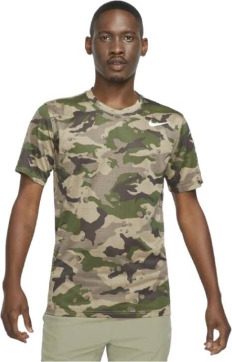 Nike Men`s Dri FIT Tee Legend Camo All Over Print , Groen, Heren