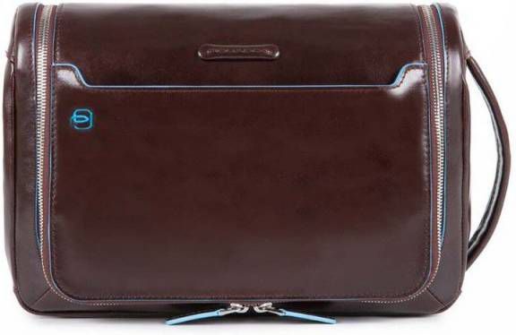 Piquadro Blue Square Big Toiletry Bag mocca Toilettas