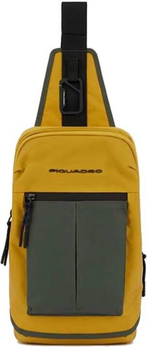 Piquadro Backpacks , Geel, Heren