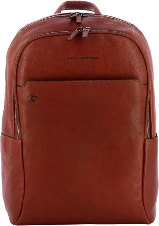Piquadro Black Square PC rugzak 15.6 , Bruin, Heren