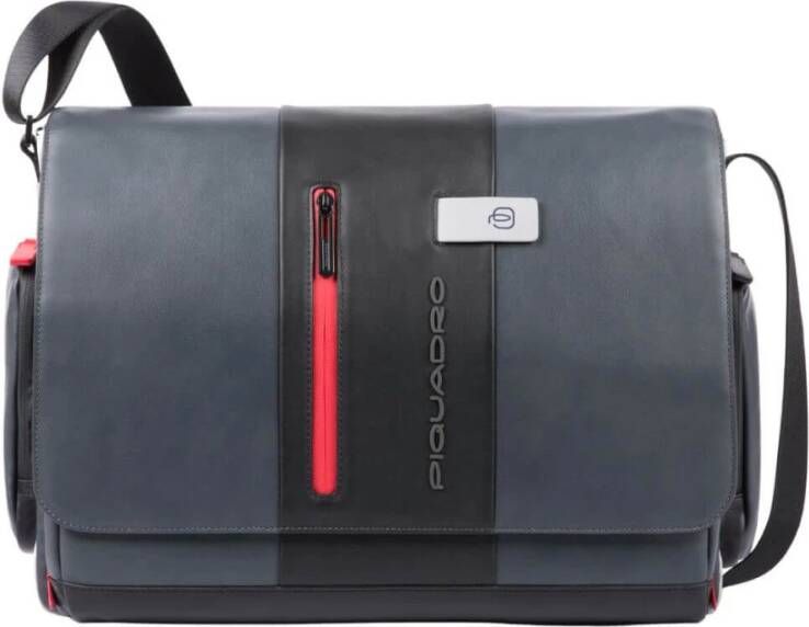 Piquadro Urban Computer Messenger with iPad 10.5" / iPad 9.7" grey / black