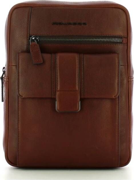 Piquadro Messenger Bags , Bruin, Heren