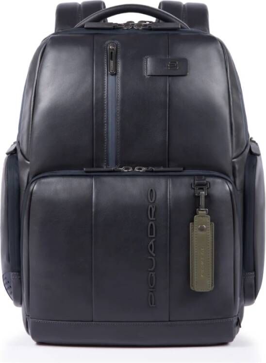 Piquadro Urban Fast Check PC Backpack 15.6&apos, &apos, Dark Blue