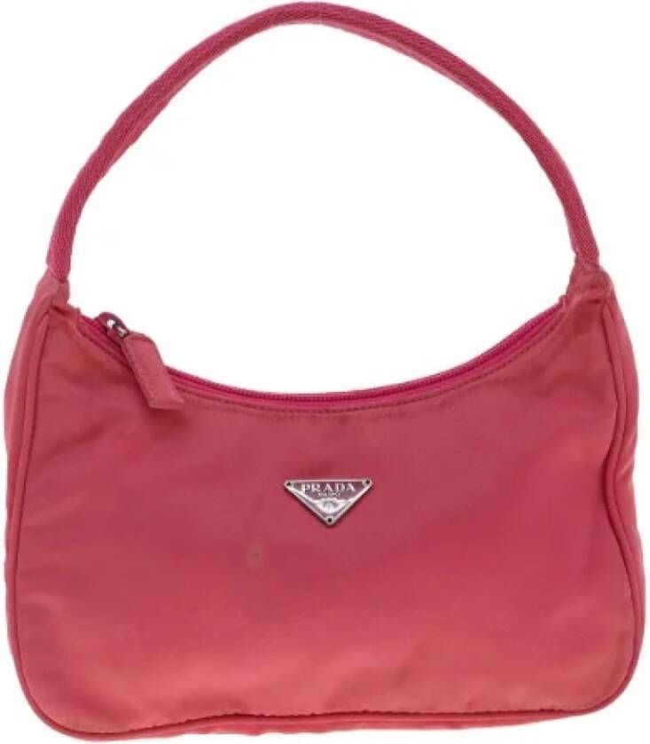 Prada Vintage Pre owned Canvas prada bags , Roze, Dames