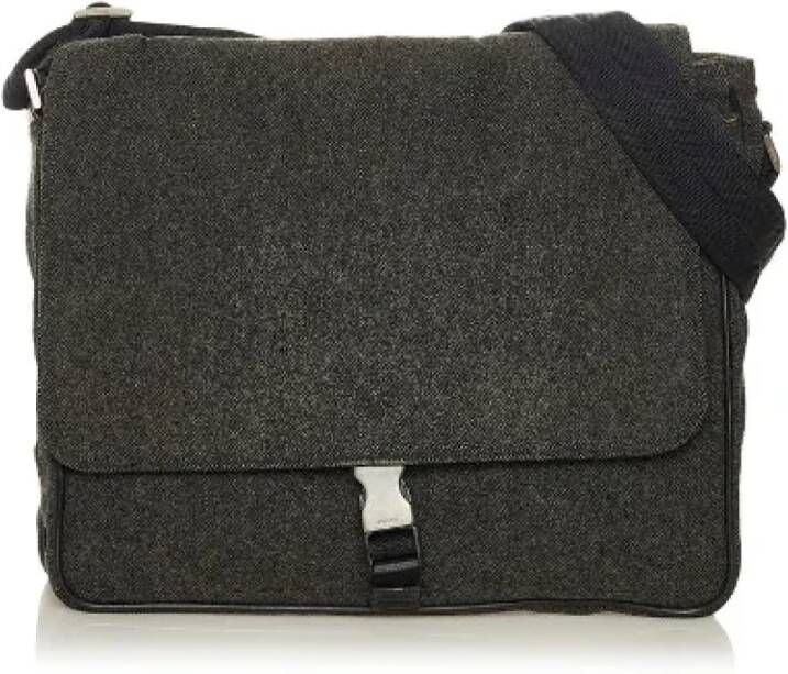 Prada Vintage Pre owned Wool prada bags , Grijs, Dames