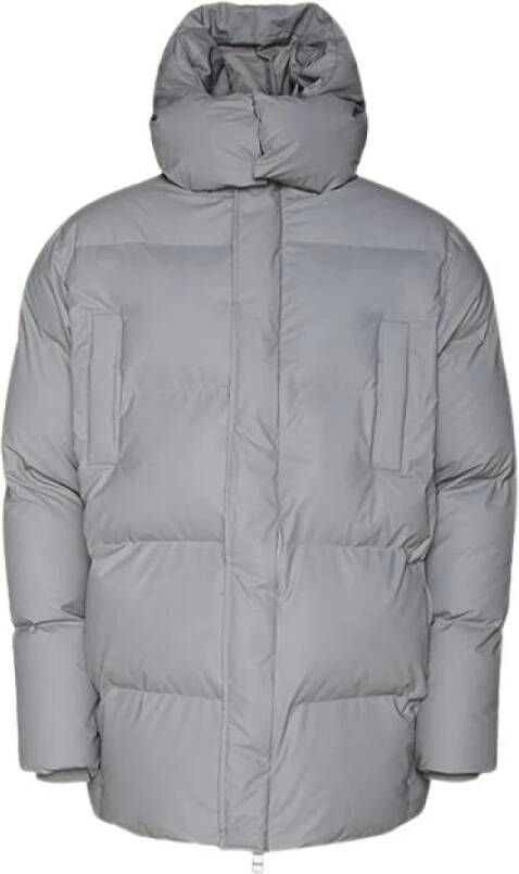 Rains Puffer jas met capuchon , Grijs, Unisex