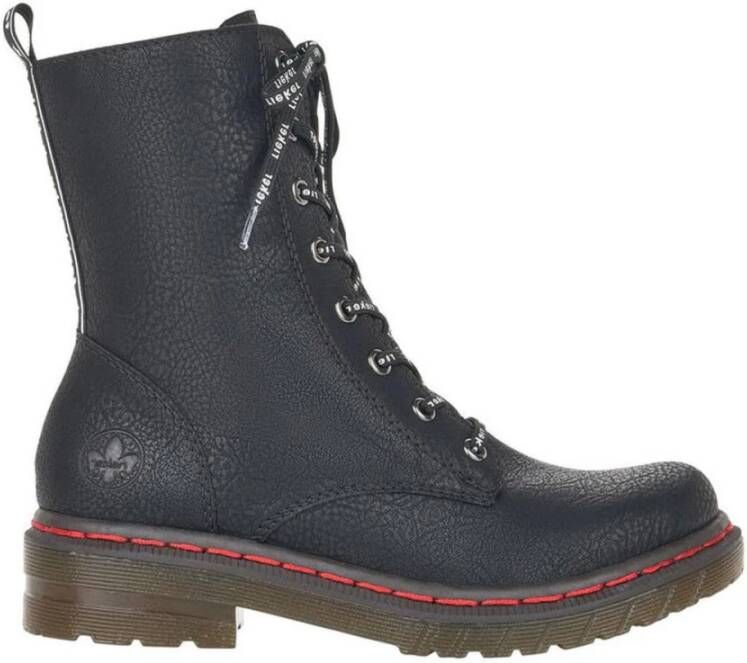 Rieker Lace up Boots , Zwart, Dames