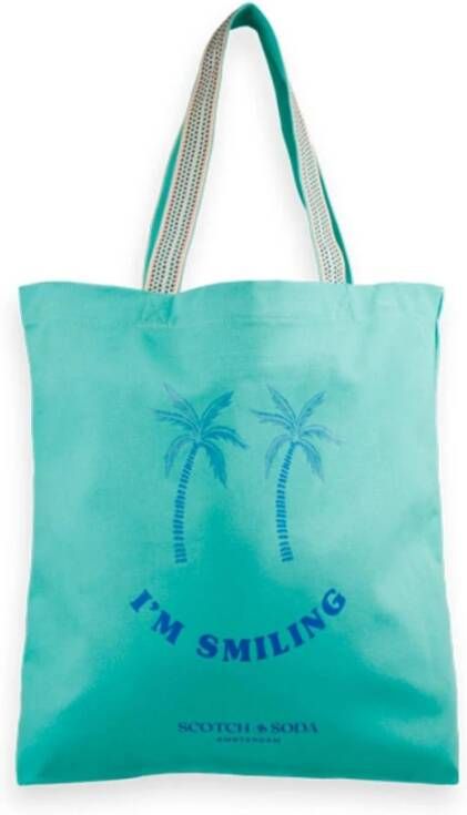 Scotch & Soda Bolsa Canvas Artwork , Groen, Heren