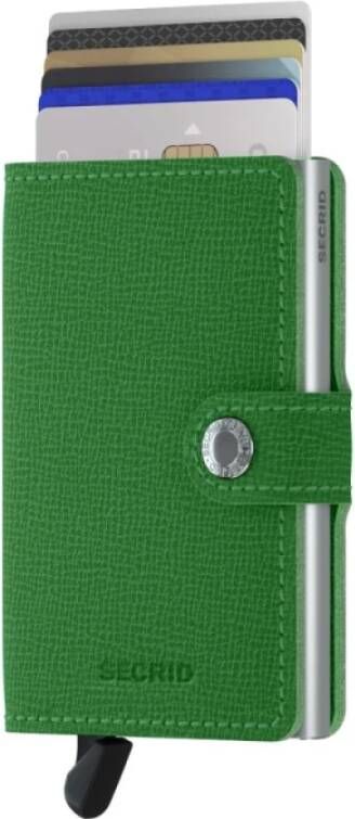 Secrid Pasjes portemonnees Miniwallet Crisple Groen