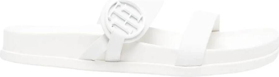Tommy Hilfiger Flat Sandals , Wit, Dames