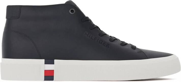Tommy Hilfiger Hoog modern Vulc leer , Grijs, Heren