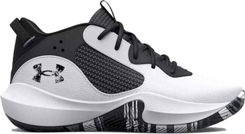 Under Armour Basketbalschoenen Pre School Lockdown 6 Wit/Zwart/Zwart 13.5K