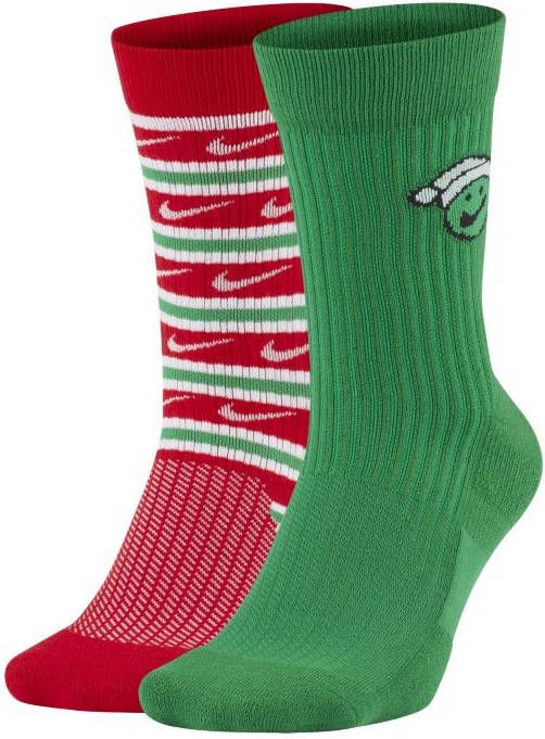 Nike SNEAKR Sox Crew sokken (2 paar) Multi-Color