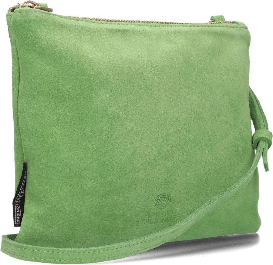 Fred de la Bretoniere Groene Schoudertas 0254 Crossbody Suede