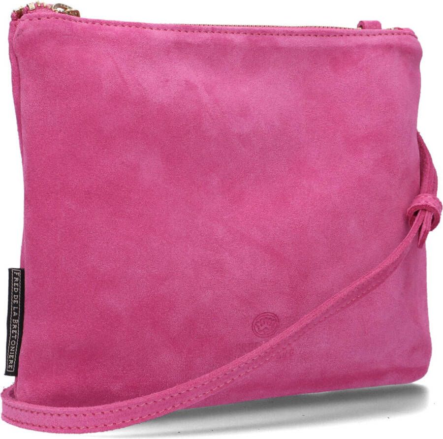 Fred de la Bretoniere Roze Schoudertas 0254 Crossbody Suede