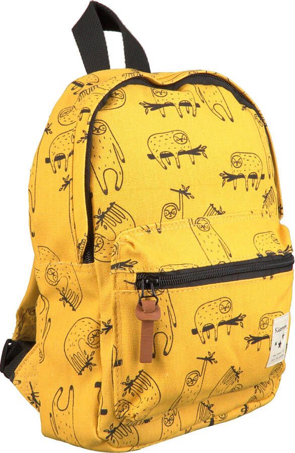 Kidzroom Rugzak Animal Academy Luiaard 31 X 23 X 9 Cm Geel