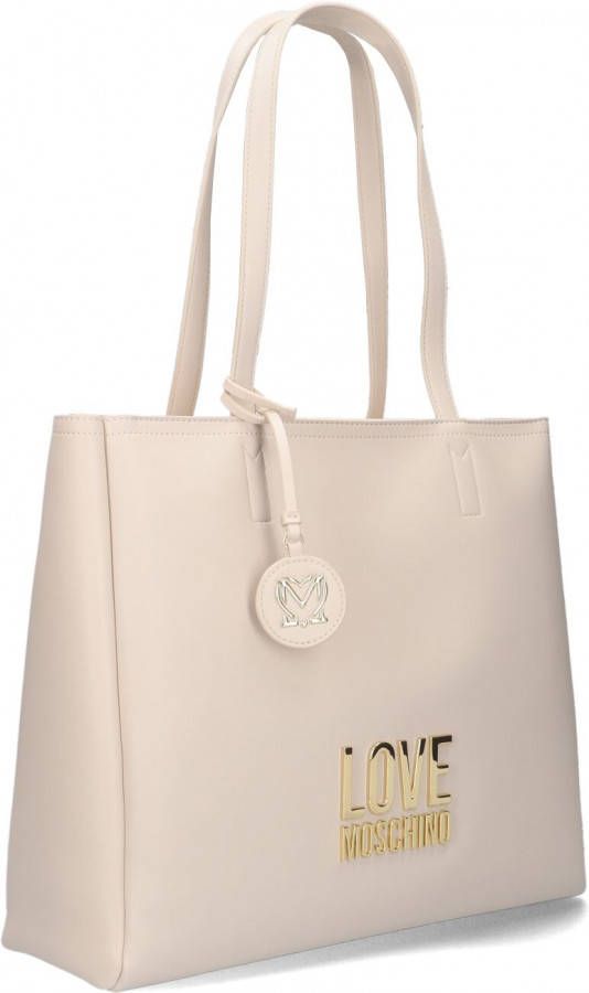 Love Moschino Witte Handtas Big Logo 4100