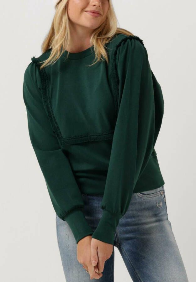 Scotch & Soda 169702 5116 scotch and soda fringe tape oversized raglan sleeved sweater blue spruce