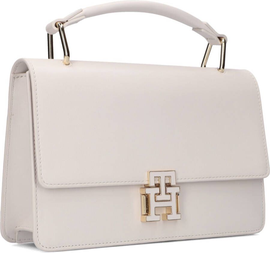 Tommy Hilfiger Witte Schoudertas Pushlock M Crossover
