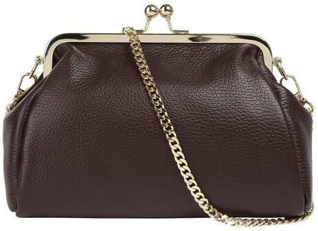 Cluty Avondtasje echt leer, made in italy