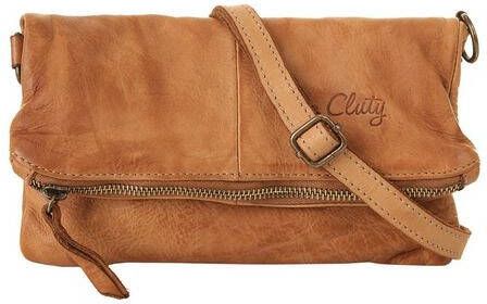 Cluty Avondtasje echt leer, made in italy