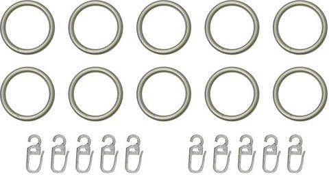 indeko Gordijnring voor gordijnroedes tot ø 20 mm(set, 10 stuks )