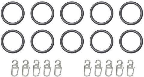 indeko Gordijnring voor gordijnroedes tot ø 20 mm(set, 10 stuks )