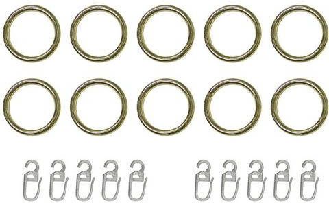 indeko Gordijnring voor gordijnroedes tot ø 20 mm(set, 10 stuks )