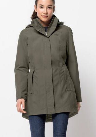 Jack Wolfskin Madison Avenue Parka Dames Middenkaki