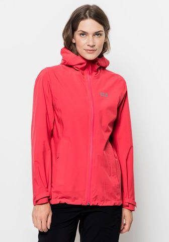 Jack Wolfskin Pack & Go Shell Jas Dames Rood