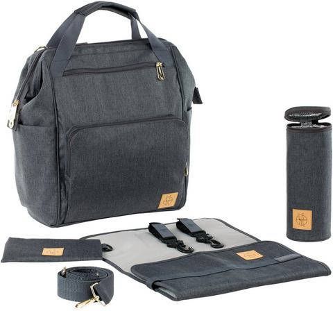 Lässig Luierrugzak Glam, Goldie, Backpack Anthracite Door PETA goedgekeurd veganistisch