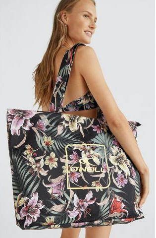 O'Neill shopper met all over bloemenprint zwart
