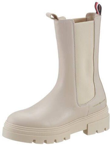 Tommy Hilfiger Beige Chelsea Boots Monochromatic Chelsea Boot