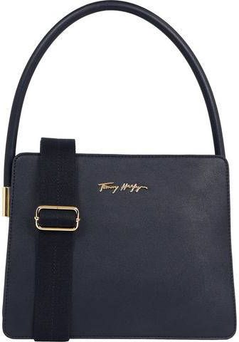 Tommy Hilfiger Schoudertas NEW TOMMY SHOULDER BAG met goudkleurige details