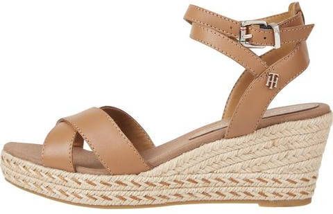 Tommy Hilfiger Sleehaksandaaltjes FEMININE LOW WEDGE SANDAL met verstelbare gesp