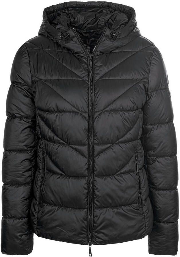 Basler Ultralichte gewatteerde jas capuchon zwart