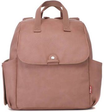 Babymel Robyn Convertible Backpack faux leather dusty pink Luiertas