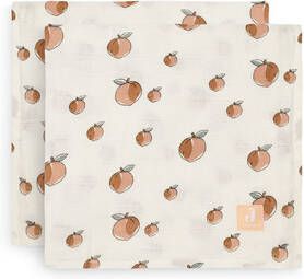 Jollein hydrofiele multidoek large 115x115cm set van 2 Peach