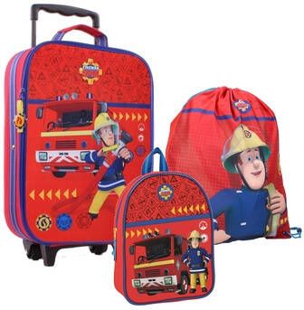 Vadobag Trolley Koffer Set Brandweerman Sam Ready Steady Rescue