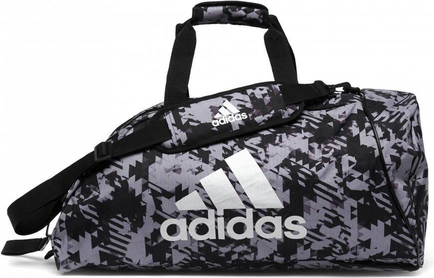 Adidas Combat Sporttas 2 in 1 Zwart/Zilver Camo 83 Liter