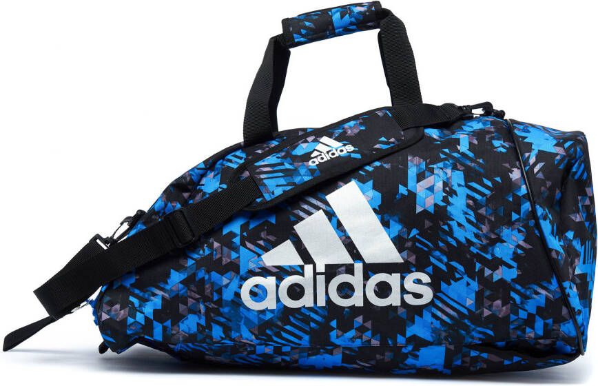 Adidas Combat Sporttas 2 in 1 Blauw/zilver Camo 83 Liter