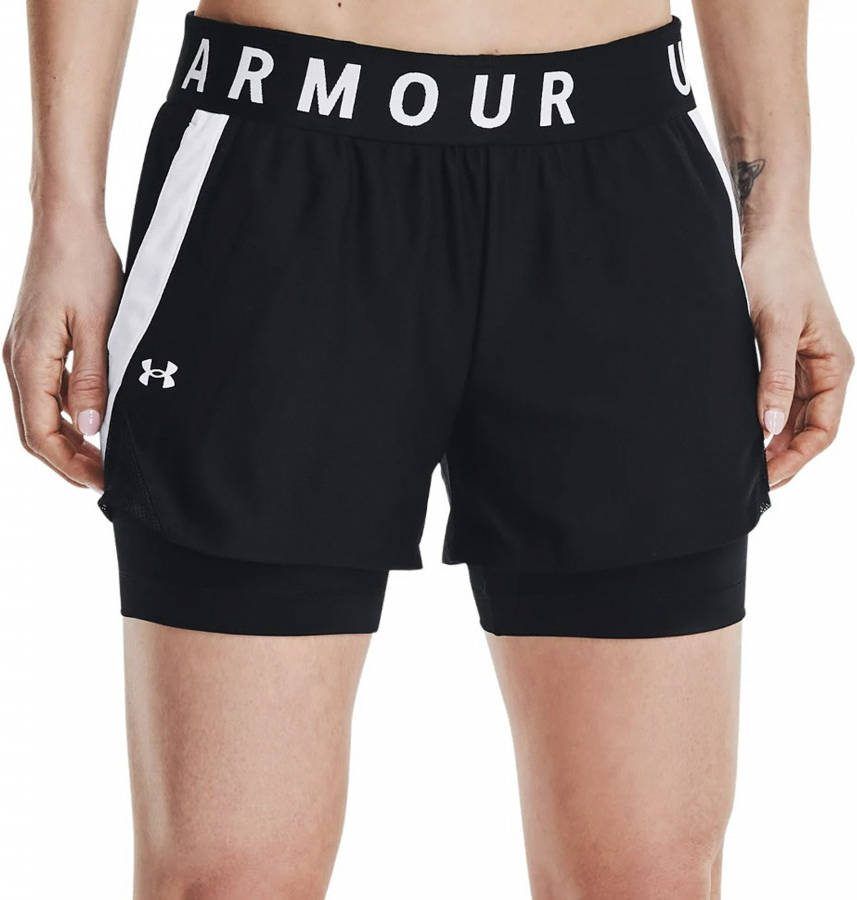 Under Armour Spodenki Play Up 2in1 shorts 1351981 001 , Zwart, Dames