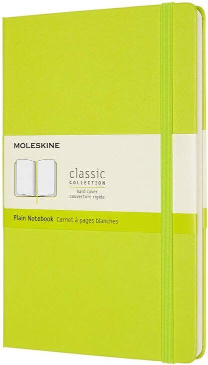 Moleskine Classic notitieboek large hardcover plain Citroen groen
